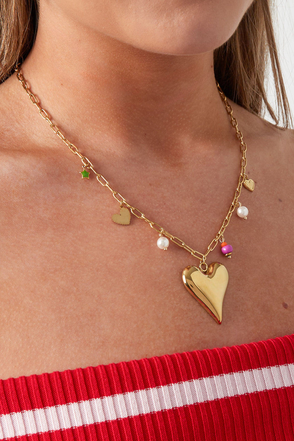charm necklace love moment