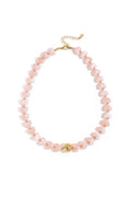 Statement necklace with heart-shaped beads