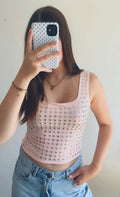 Studs top roze