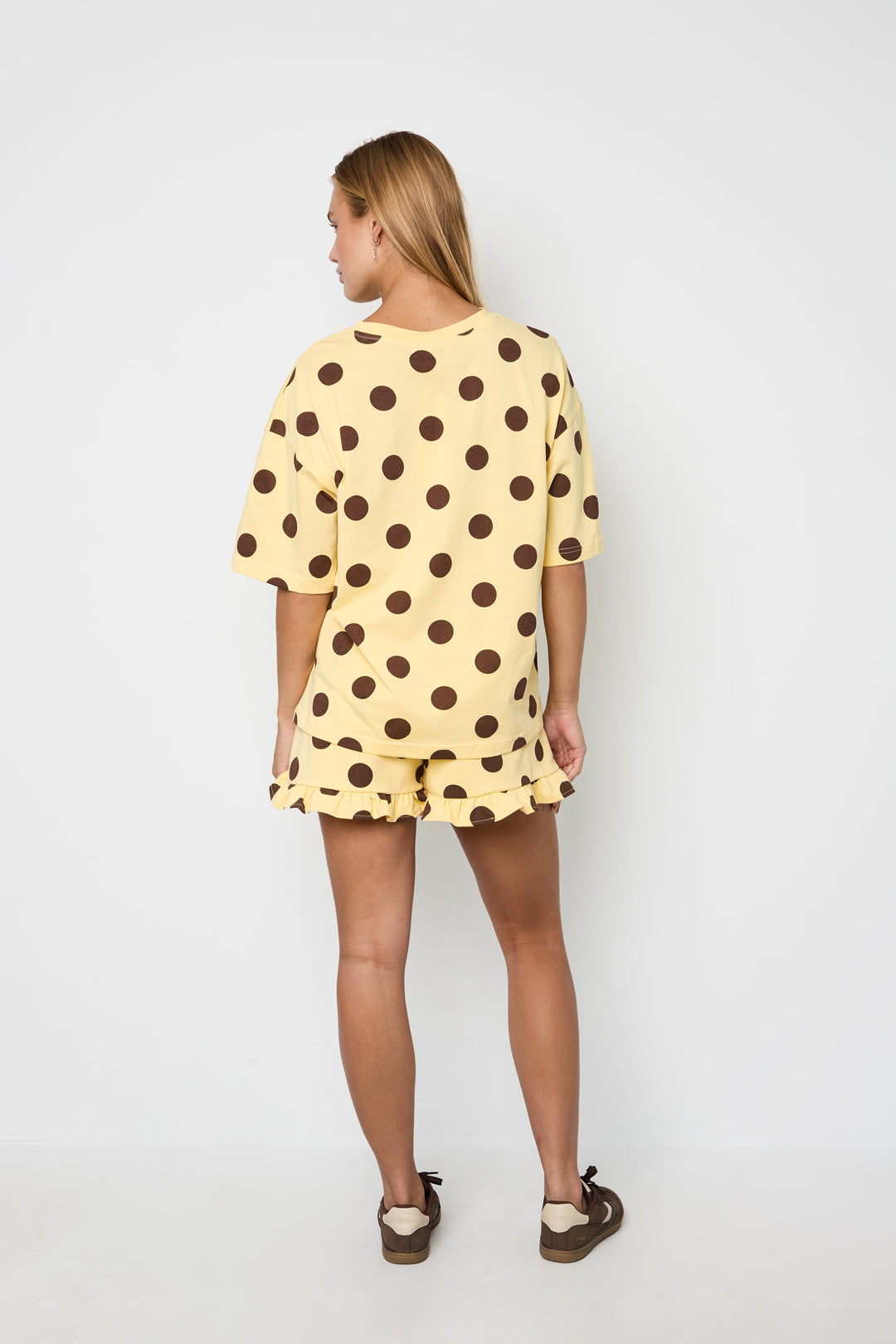 One Shoulder Polkadot Top