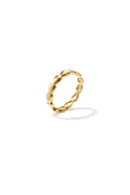 Minimalist ring with small hearts