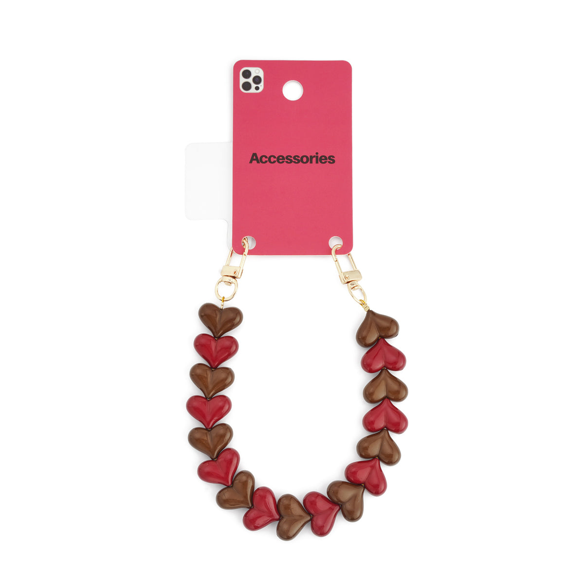 Double heart phone cords