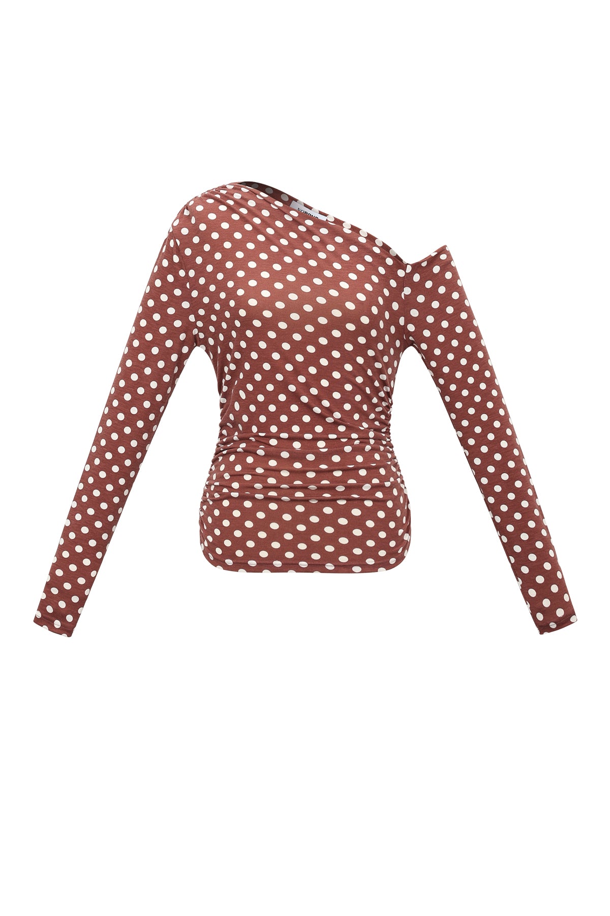 Off Shoulder Polkadot Longsleeve