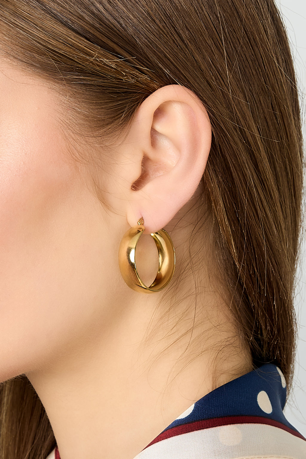 Stainless Steel Hoop Earrings circle Casual Daily Simple Series Women's jewelry