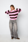 The hairy striped sweater