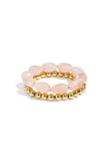 Bracelet set with organic beads
