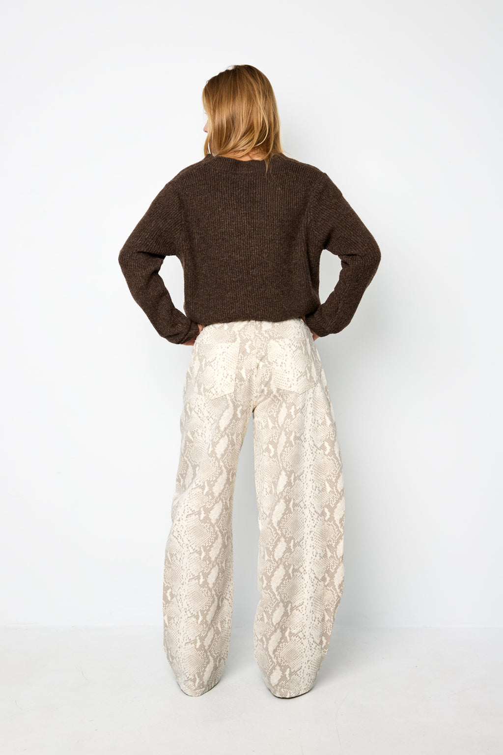 Snake Print Jeans