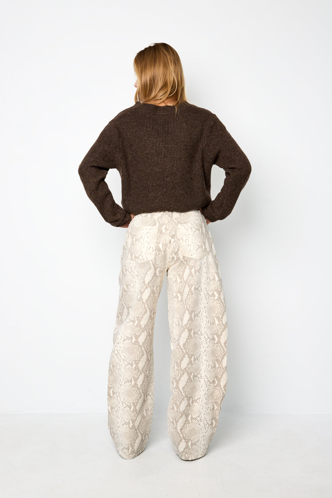 Snake Print Jeans