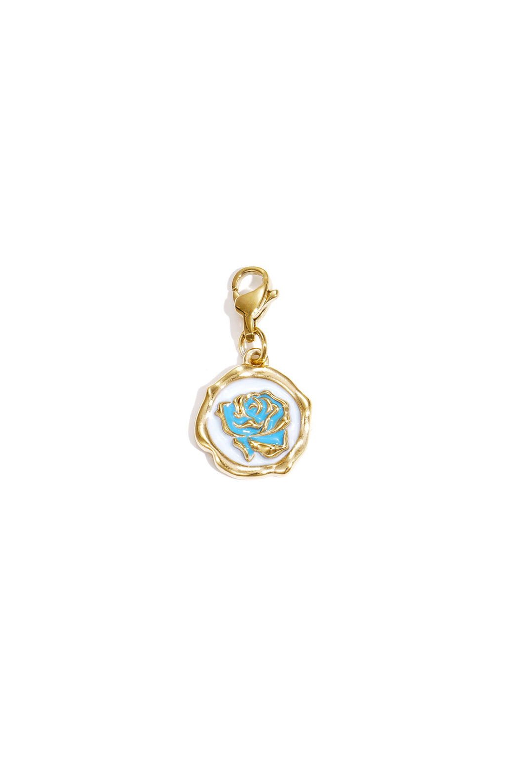 Jewelry charm rose on coin DIY