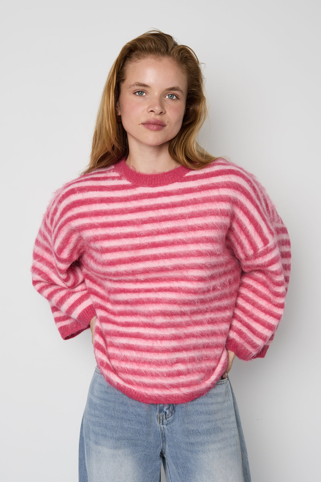 Polyester Fiber (Polyester) Knit sweaters Stripes Casual Fall/Winter  Clothes