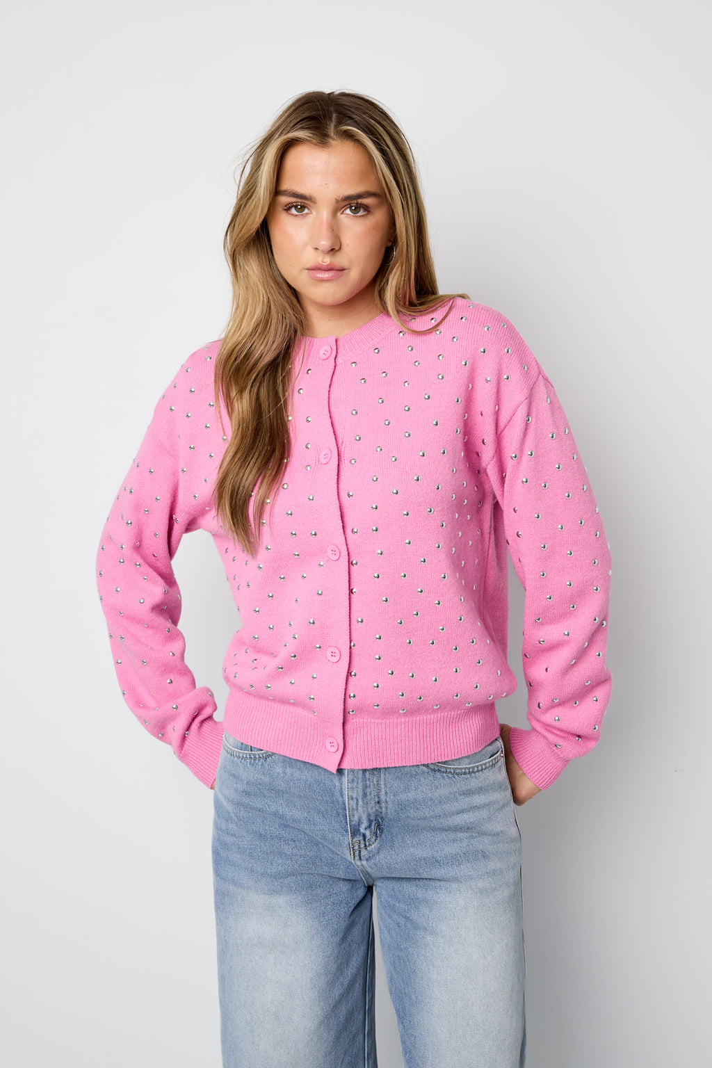 The Studded Sweater With Buttons