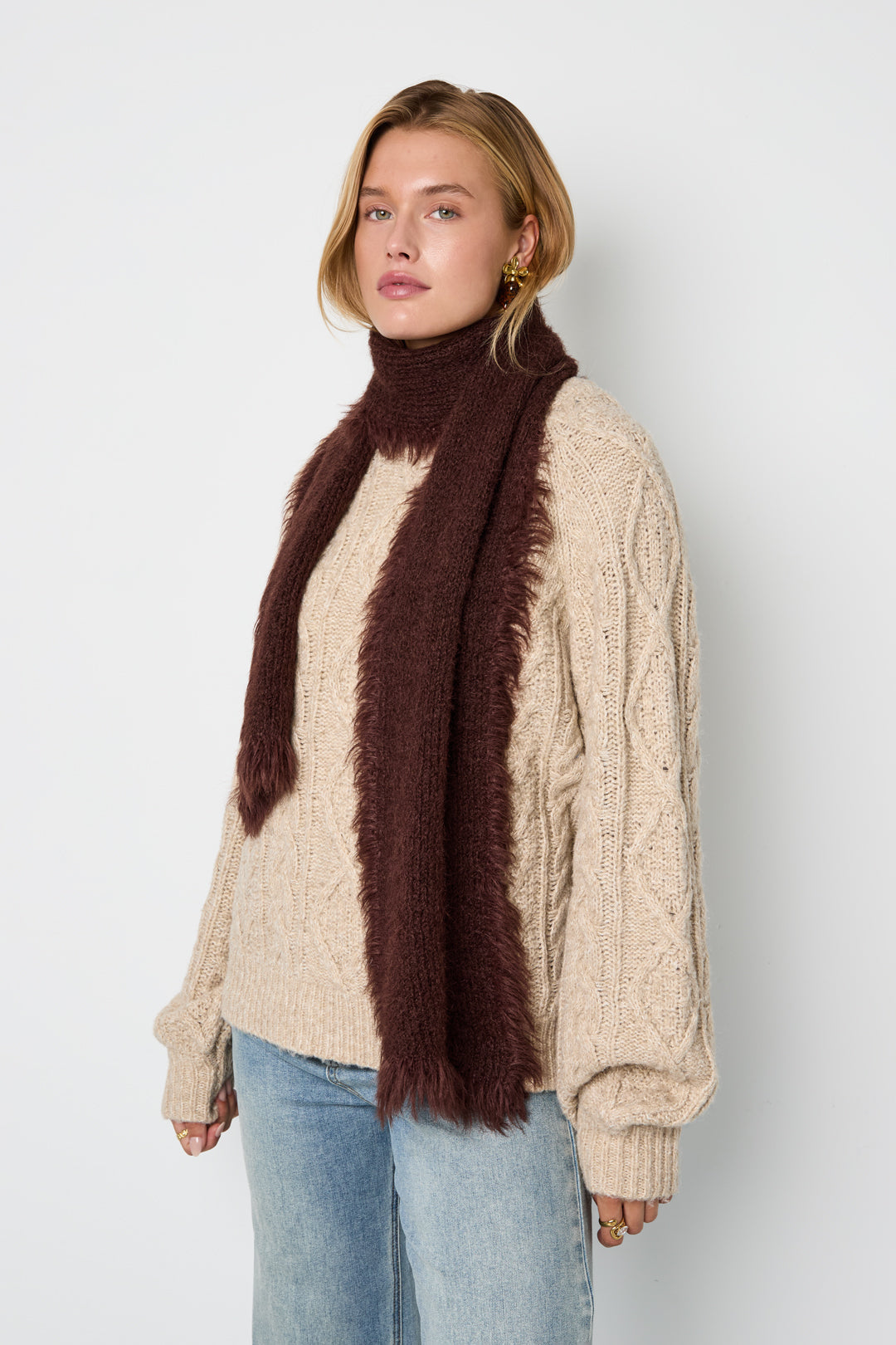 Winter scarves Solid Color Daily Polyester Daily Accessories