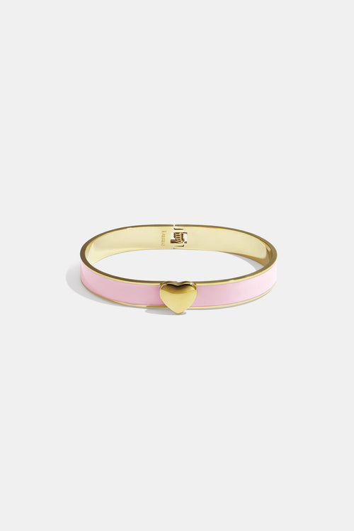Bracelet in various colors with heart detail - 0.9 cm