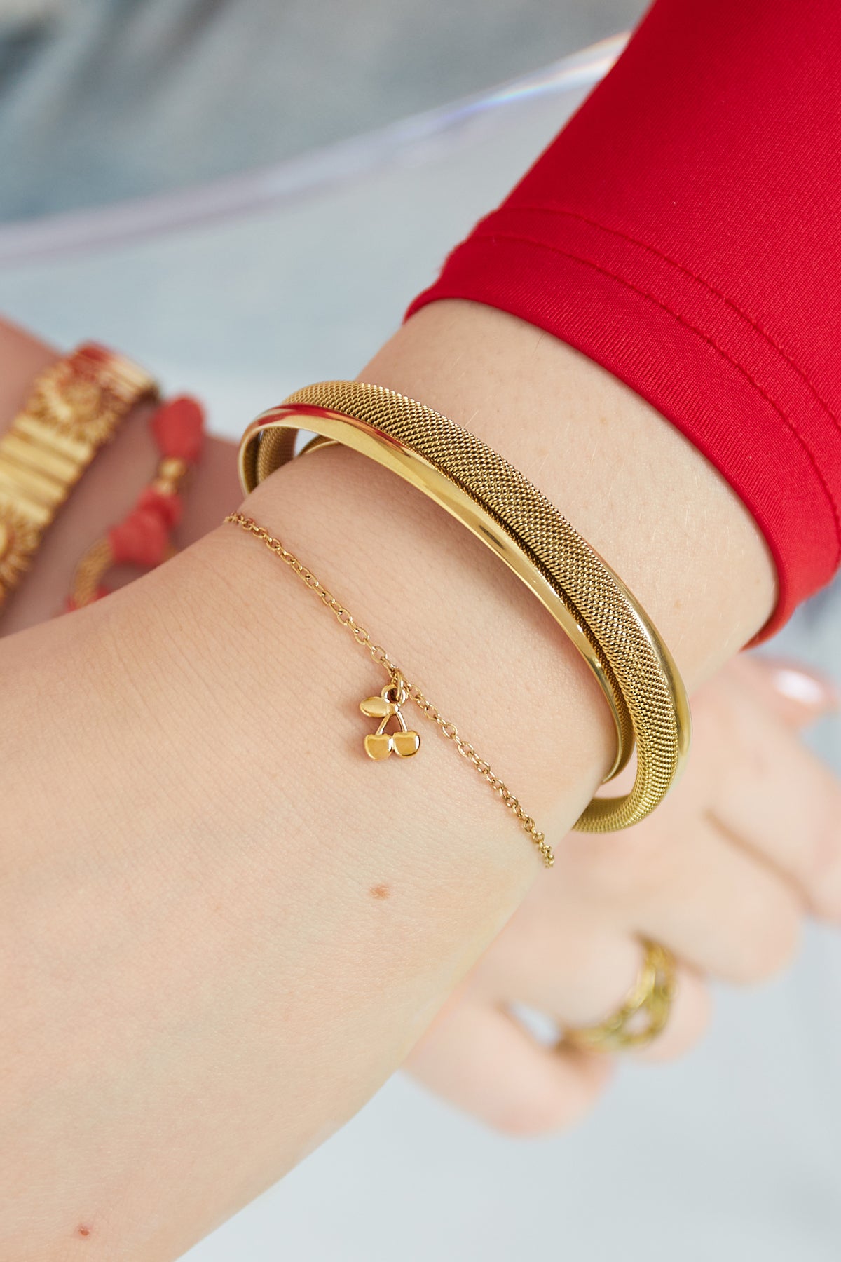 cherry bracelet