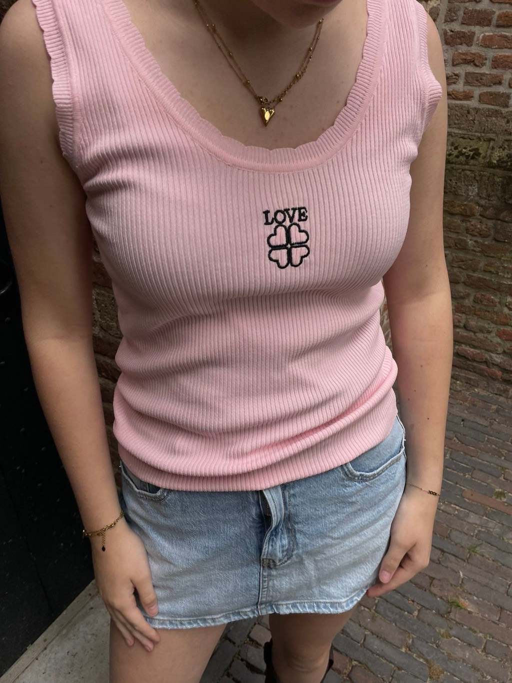 Love top - roze