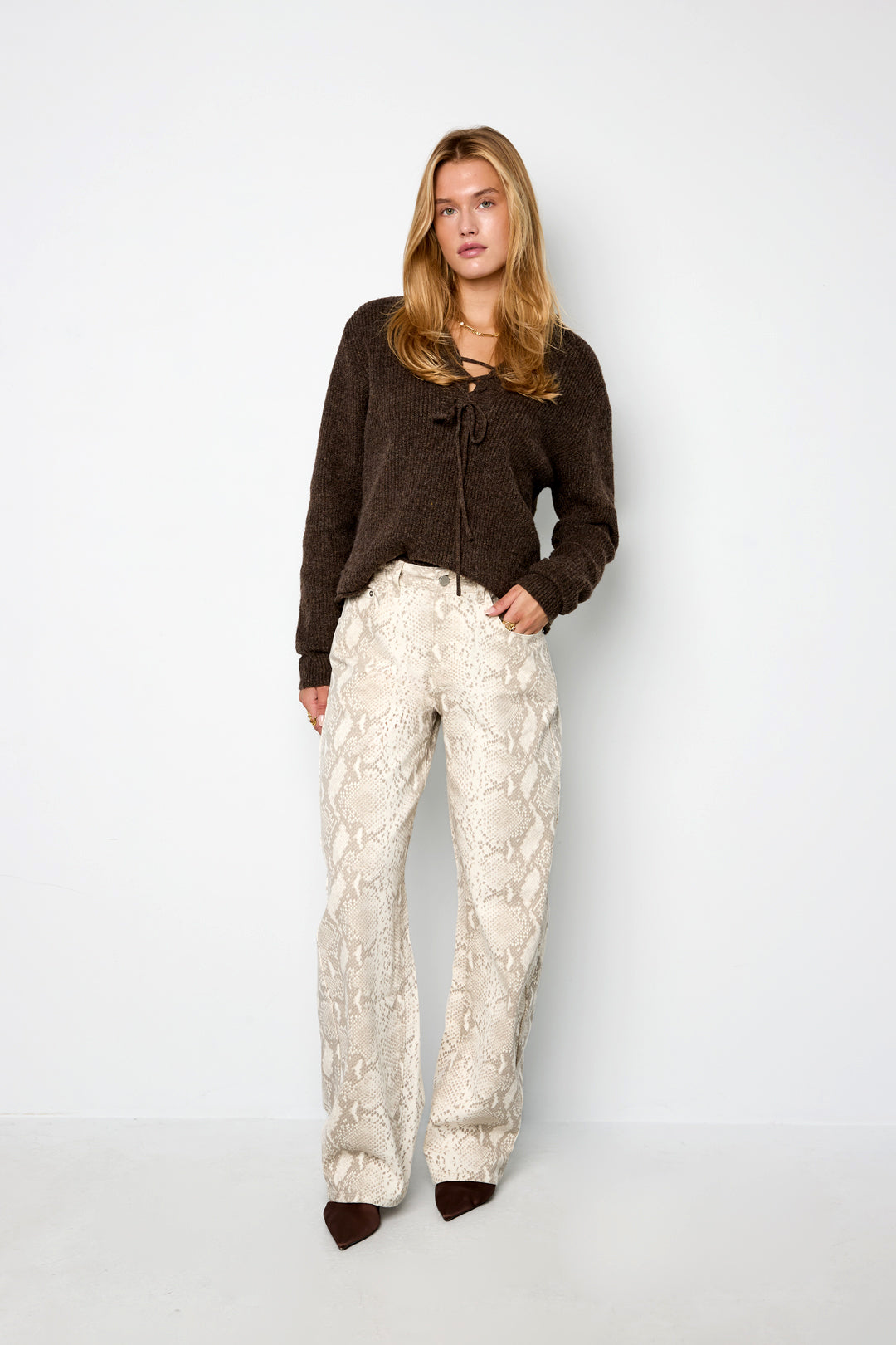 Snake Print Jeans