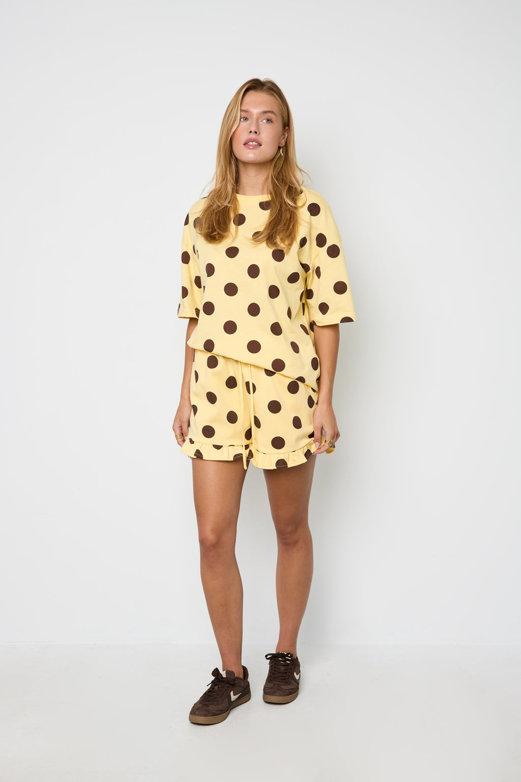 One Shoulder Polkadot Top