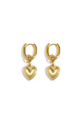 Stainless Steel Drop Earrings Heart Simple Simple Series Women's jewelry