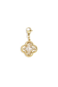 Clover jewelry charm with stones DIY