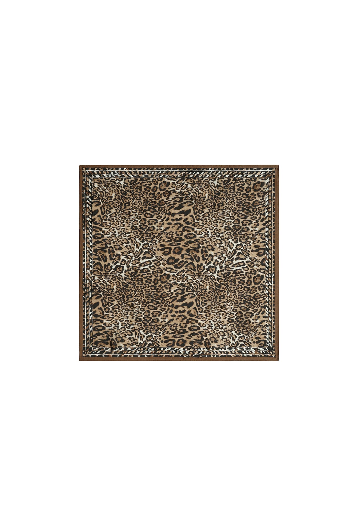 Winter scarves with animal print, classic faux silk, everyday accessories