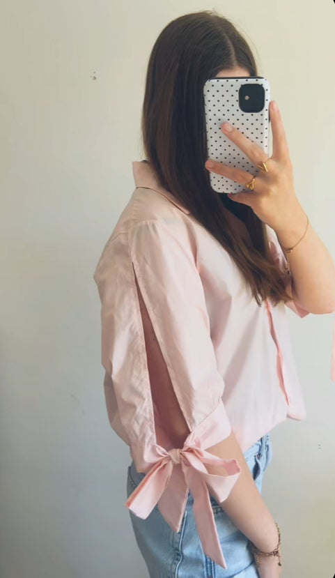 Lange blouse - roze