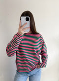 Longsleeve groen/roze