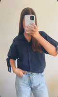 Lange blouse - navy
