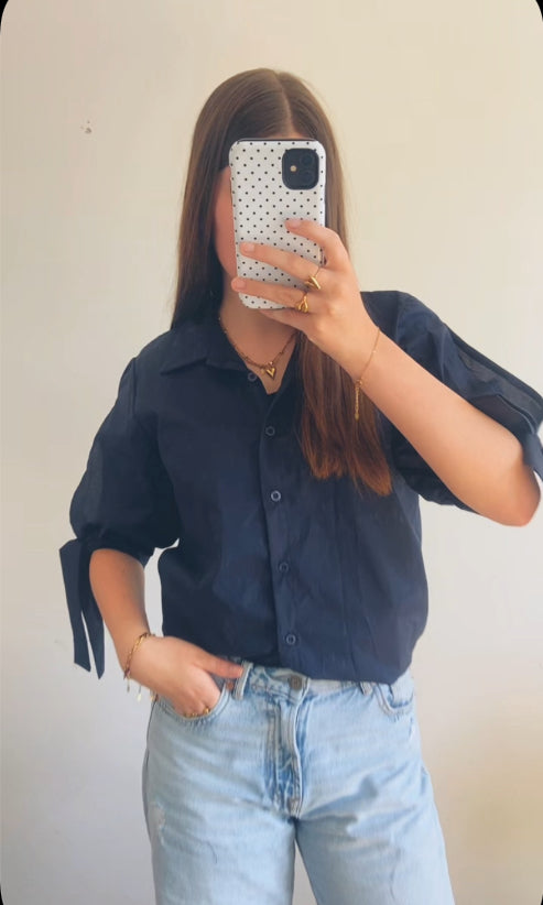 Lange blouse - navy
