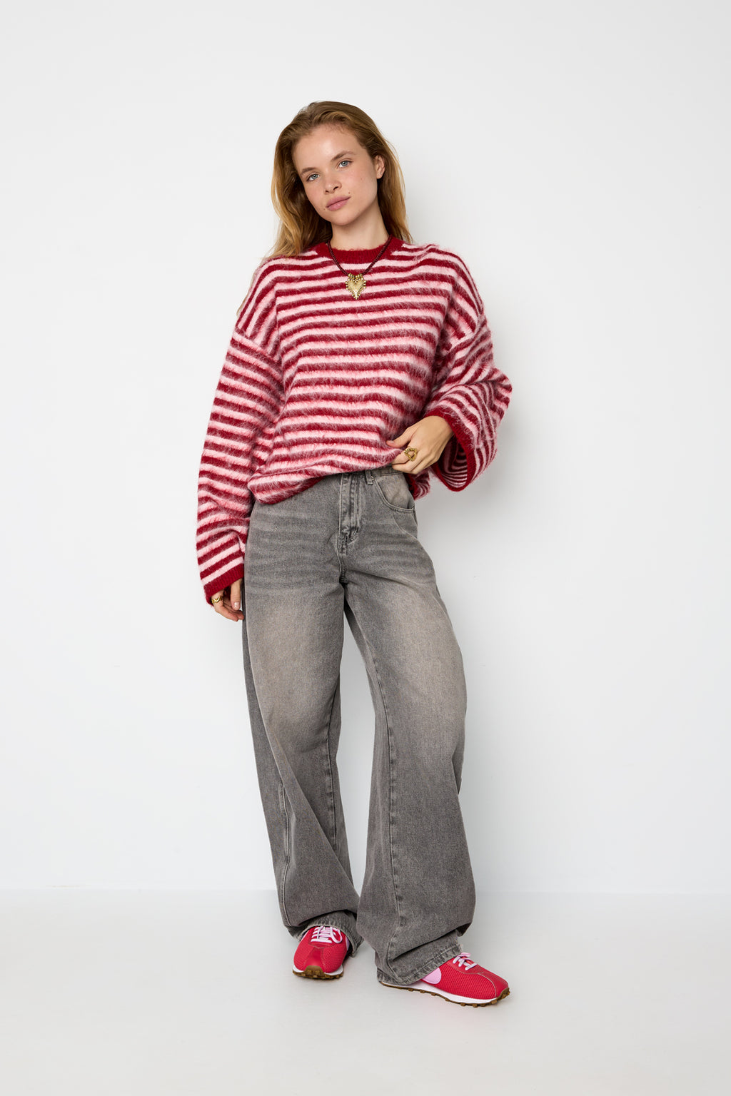 Polyester Fiber (Polyester) Knit sweaters Stripes Fall/Winter  Clothes
