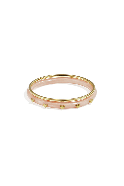 Bangle set with heart detail