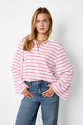 Striped Stretch Polo Coord