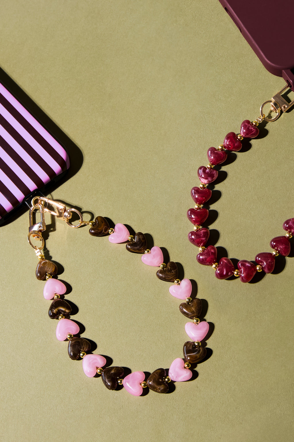 Phone Chain Heart Sweet Acrylic Daily Accessories