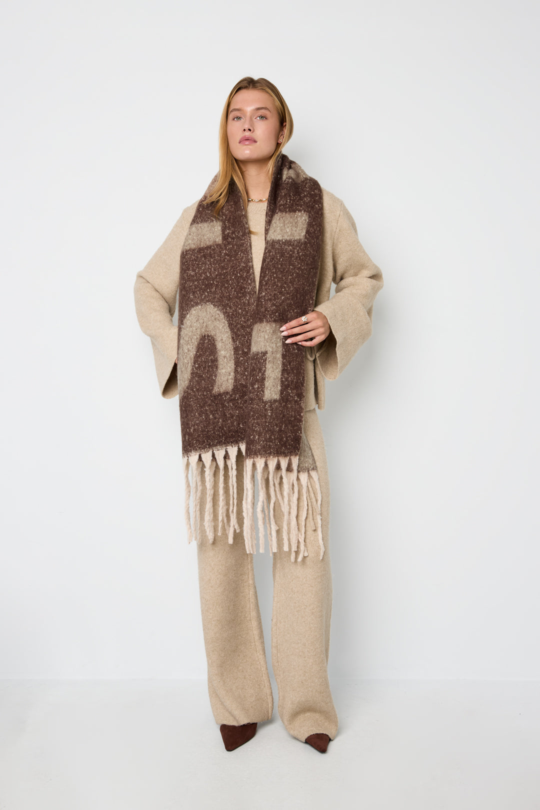 Winter scarves Letter Simple Polyester Daily Accessories