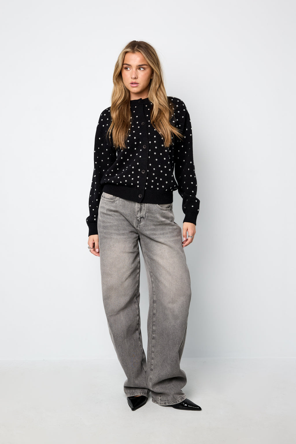 The Studded Sweater With Buttons