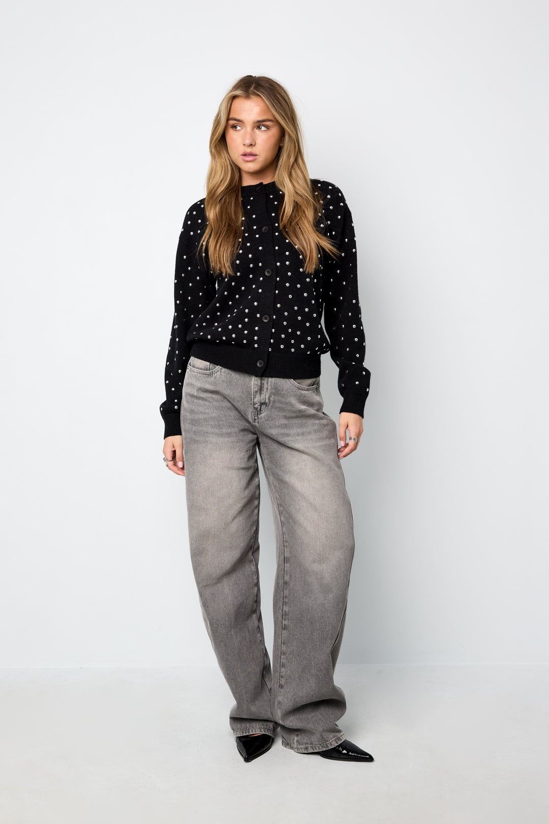 The Studded Sweater With Buttons