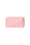 Gimme Simple Stripe Makeup Bag - Khaki, Pink, Blue