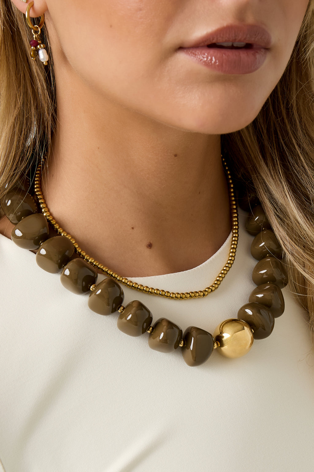 Acrylic Beaded Necklaces Beads Retro Daily Classic Series Women's jewelry