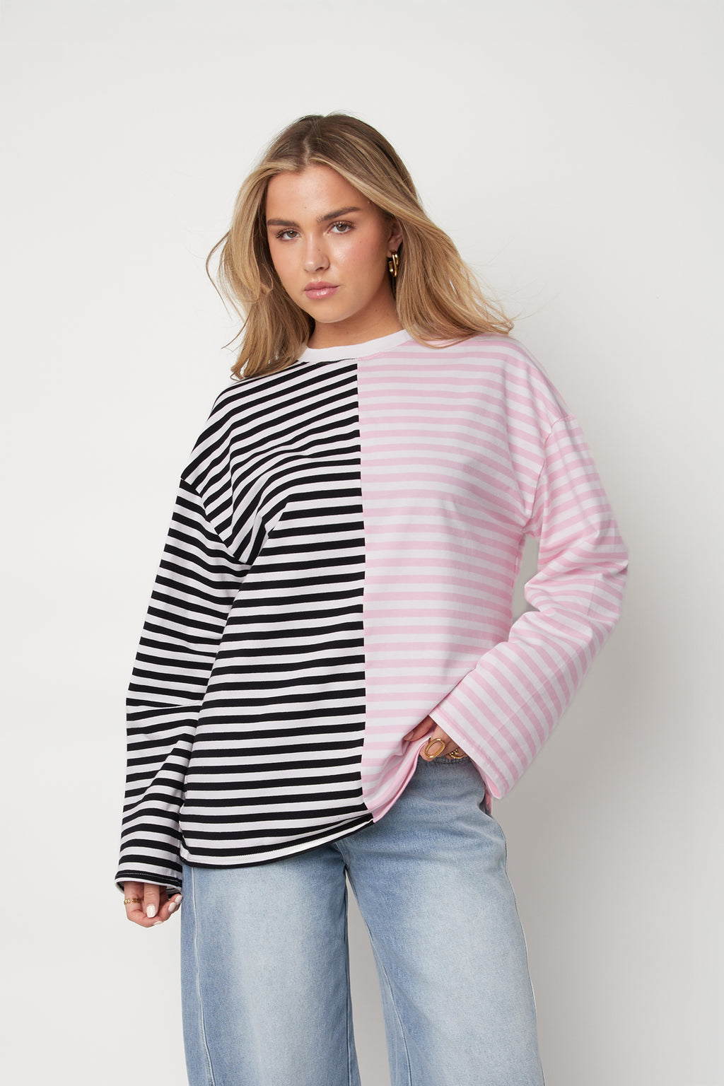 Blocked Striped Longsleeve