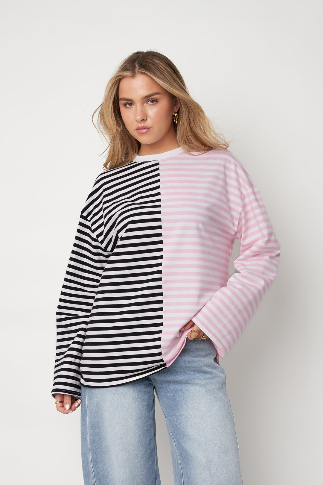 Blocked Striped Longsleeve