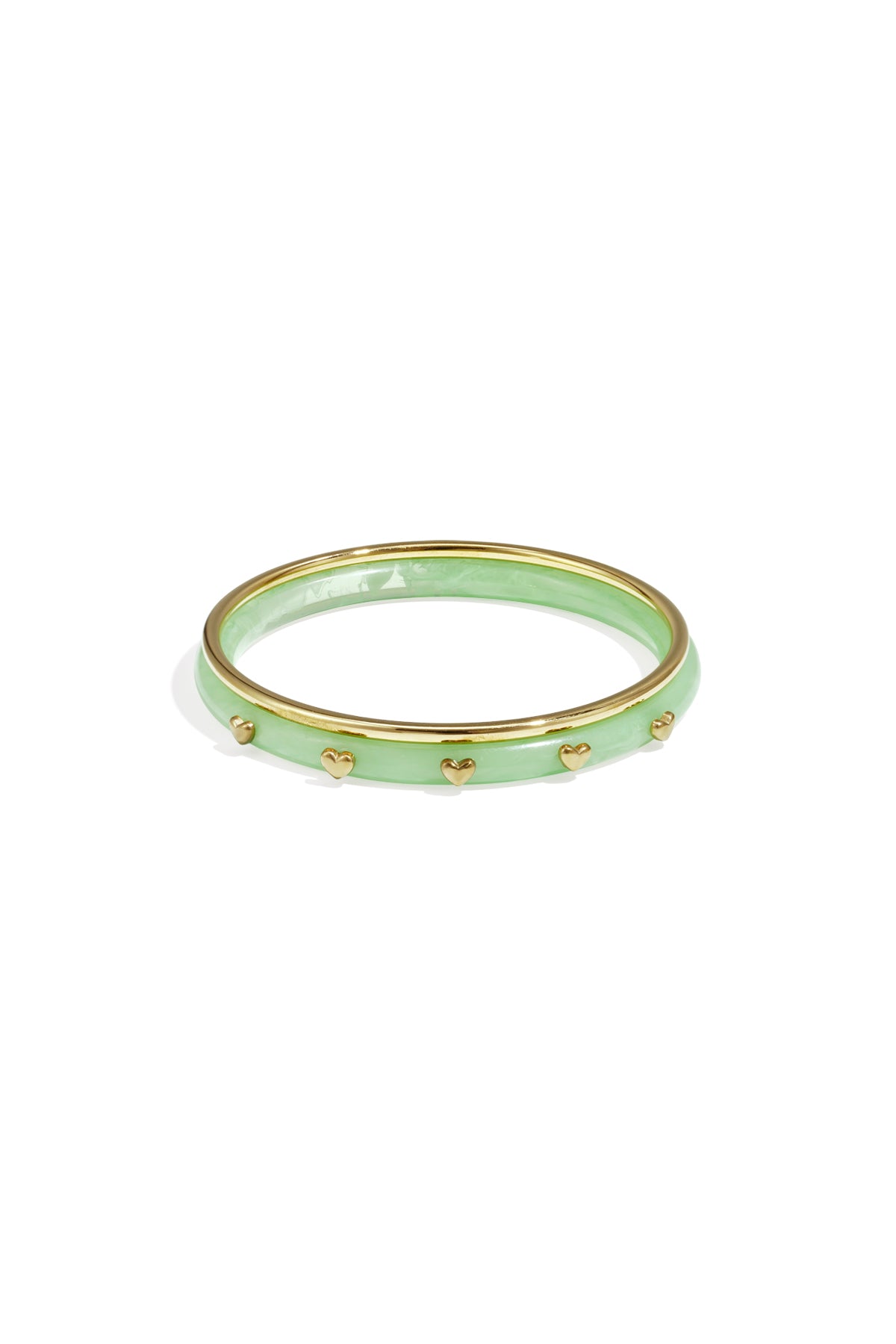 Bangle set with heart detail