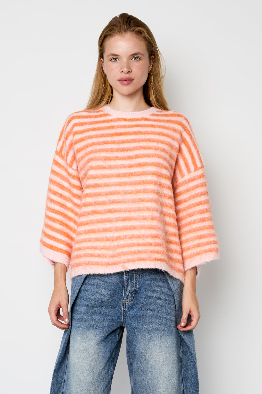 Polyester Fiber (Polyester) Knit sweaters Stripes Casual Fall/Winter  Clothes