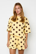 One Shoulder Polkadot Top