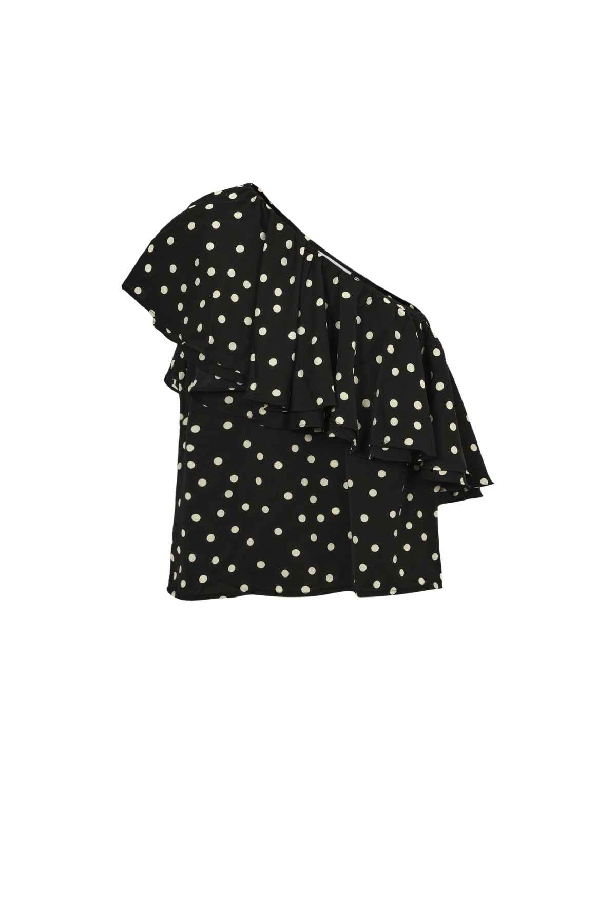 One Shoulder Polkadot Top