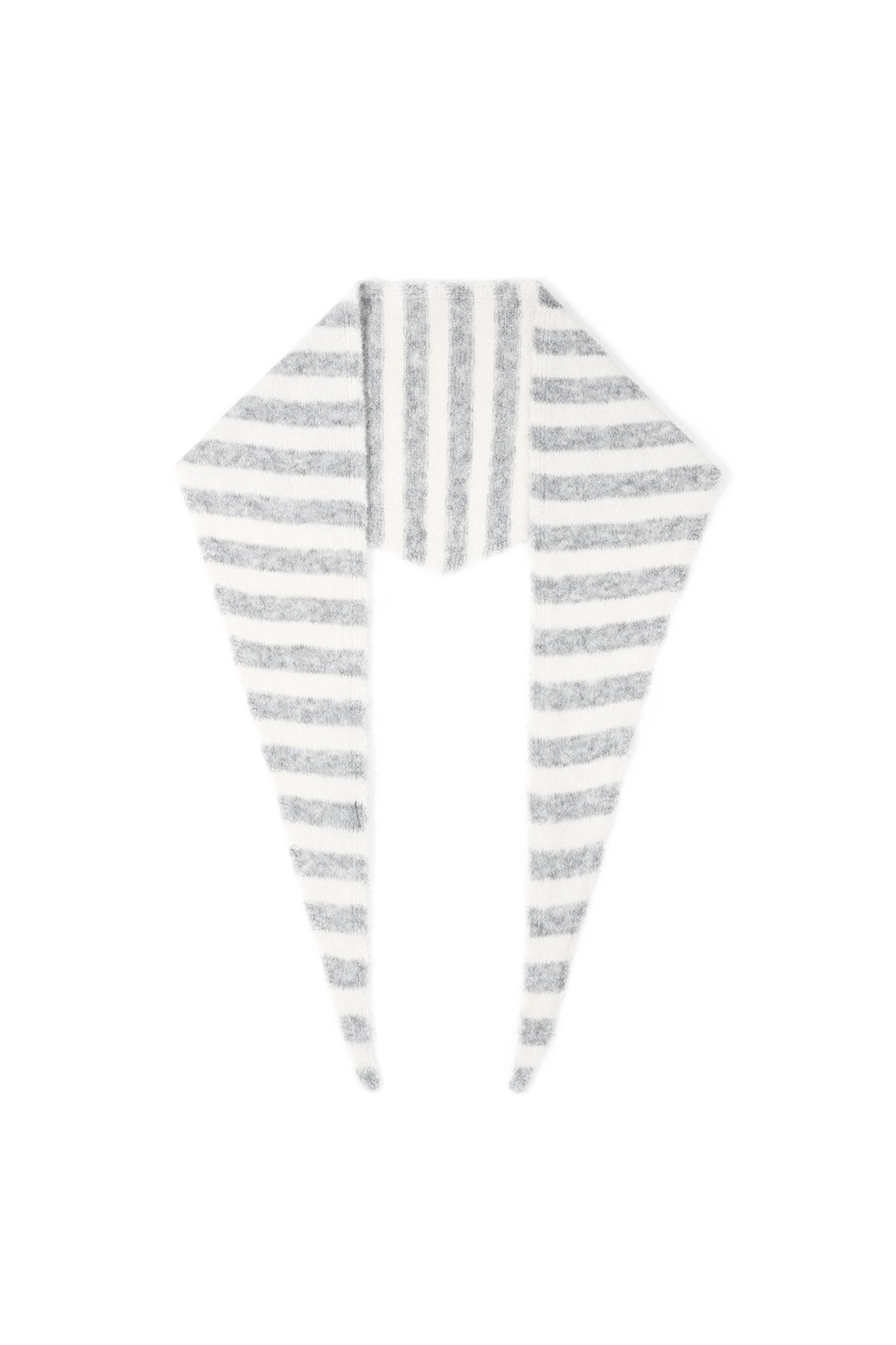 Minimal Striped Triangle Scarf