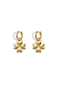 Earrings with clover charm