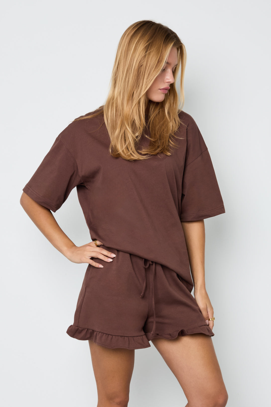 One Shoulder Polkadot Top