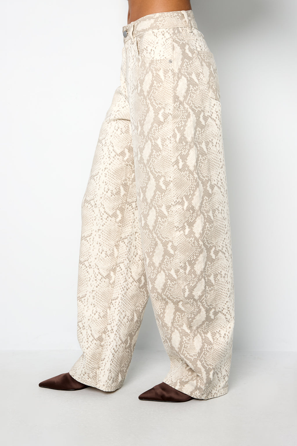 Snake Print Jeans