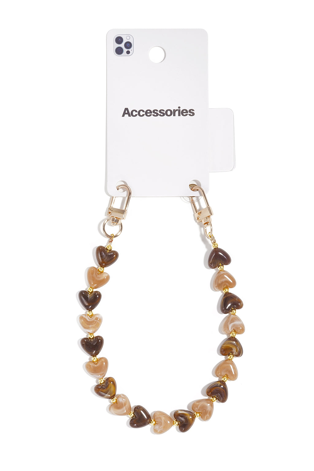Phone Chain Heart Simple Acrylic Daily Accessories