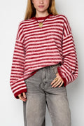 Polyester Fiber (Polyester) Knit sweaters Stripes Fall/Winter  Clothes