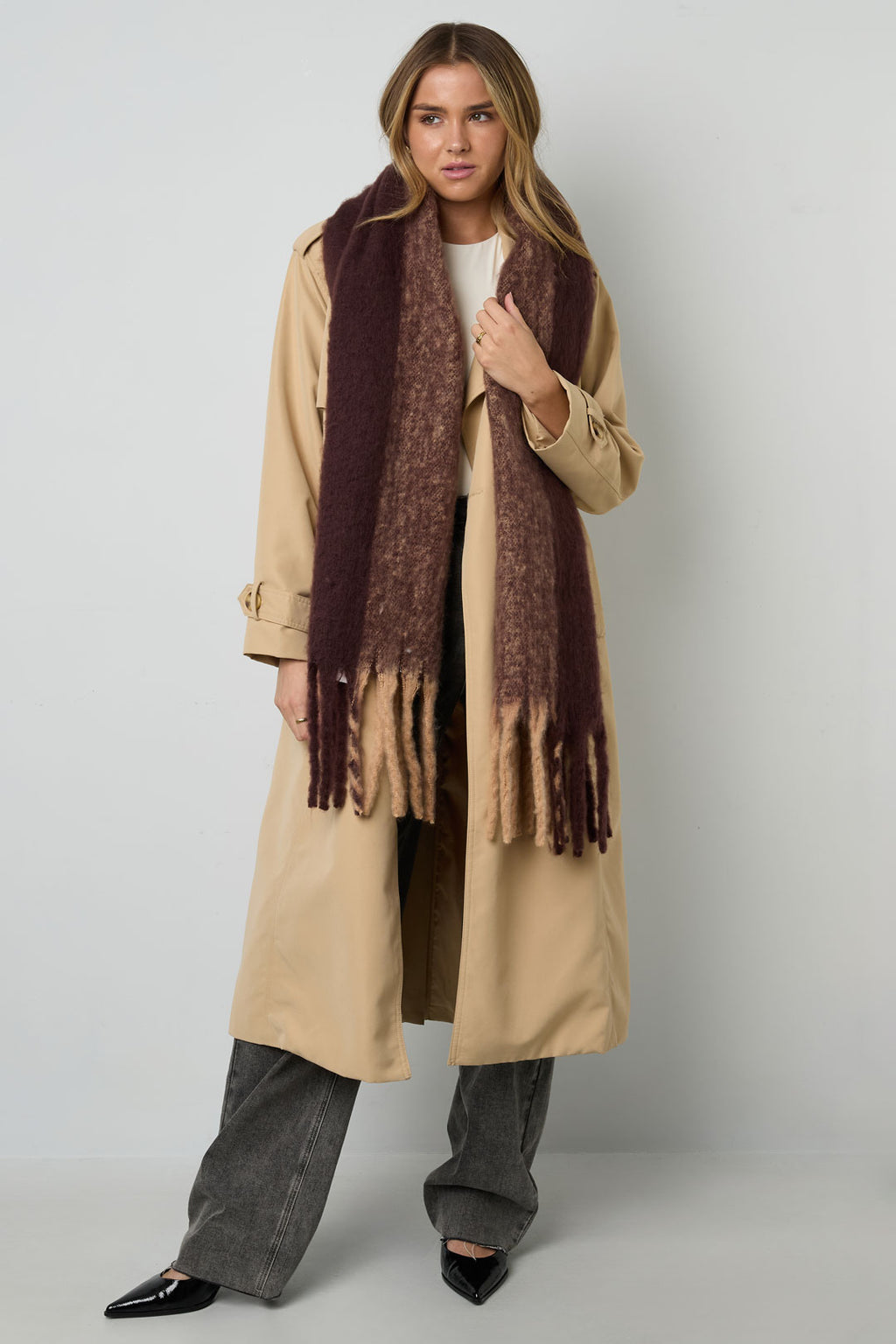 Winter scarves mixed color Casual Polyester Daily